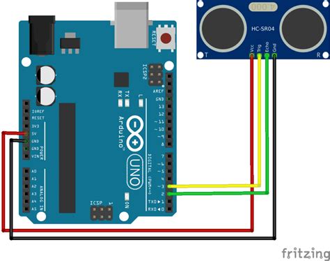 Ultrasonic sensor with Arduino .
